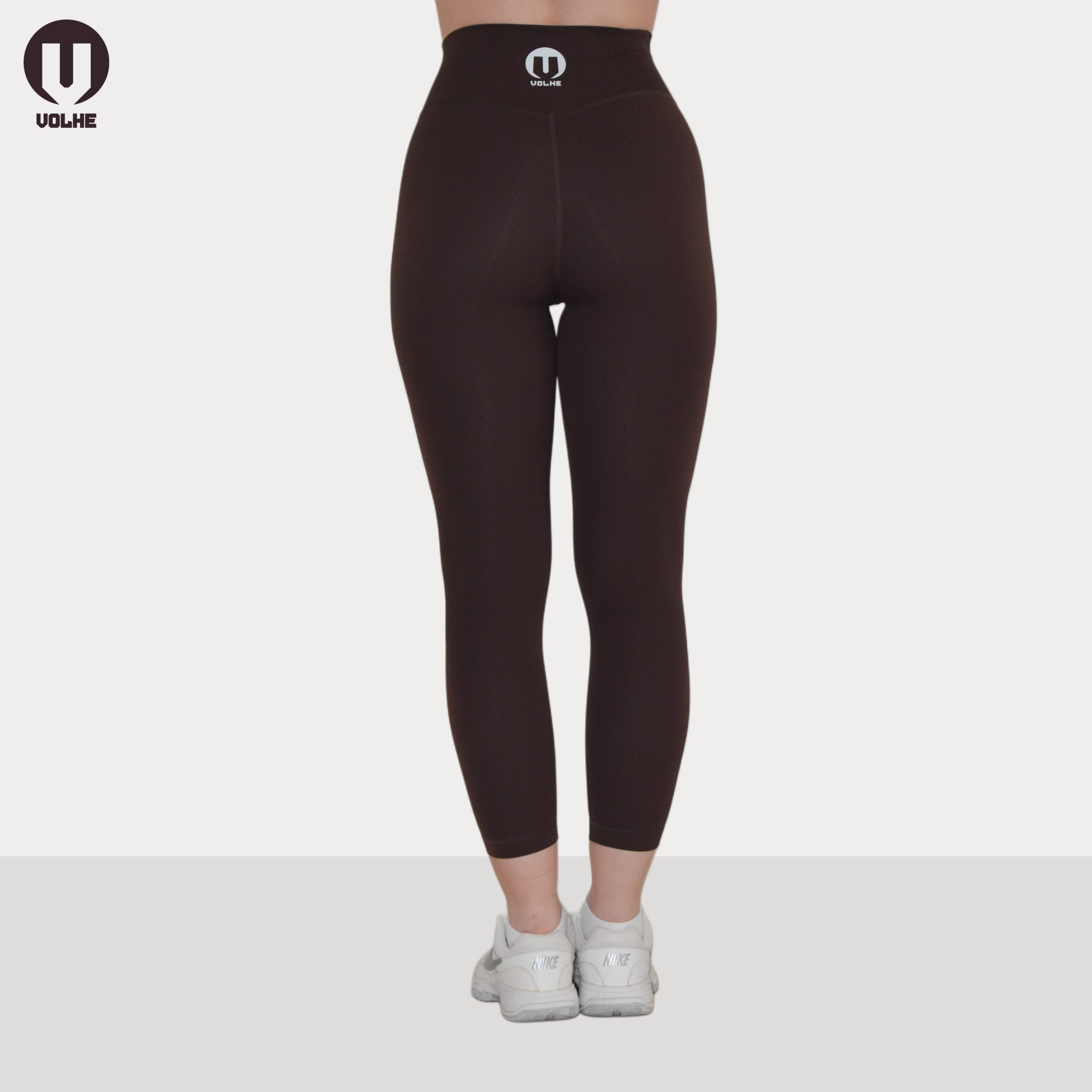 Γυναικείο Κολάν Αθλητικό - Καφέ (Super High Waist) - Image 3