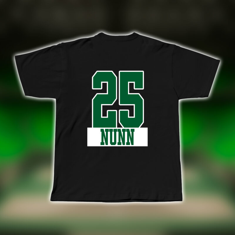 Μαύρο / Πράσινο T-Shirt «25» - Unisex