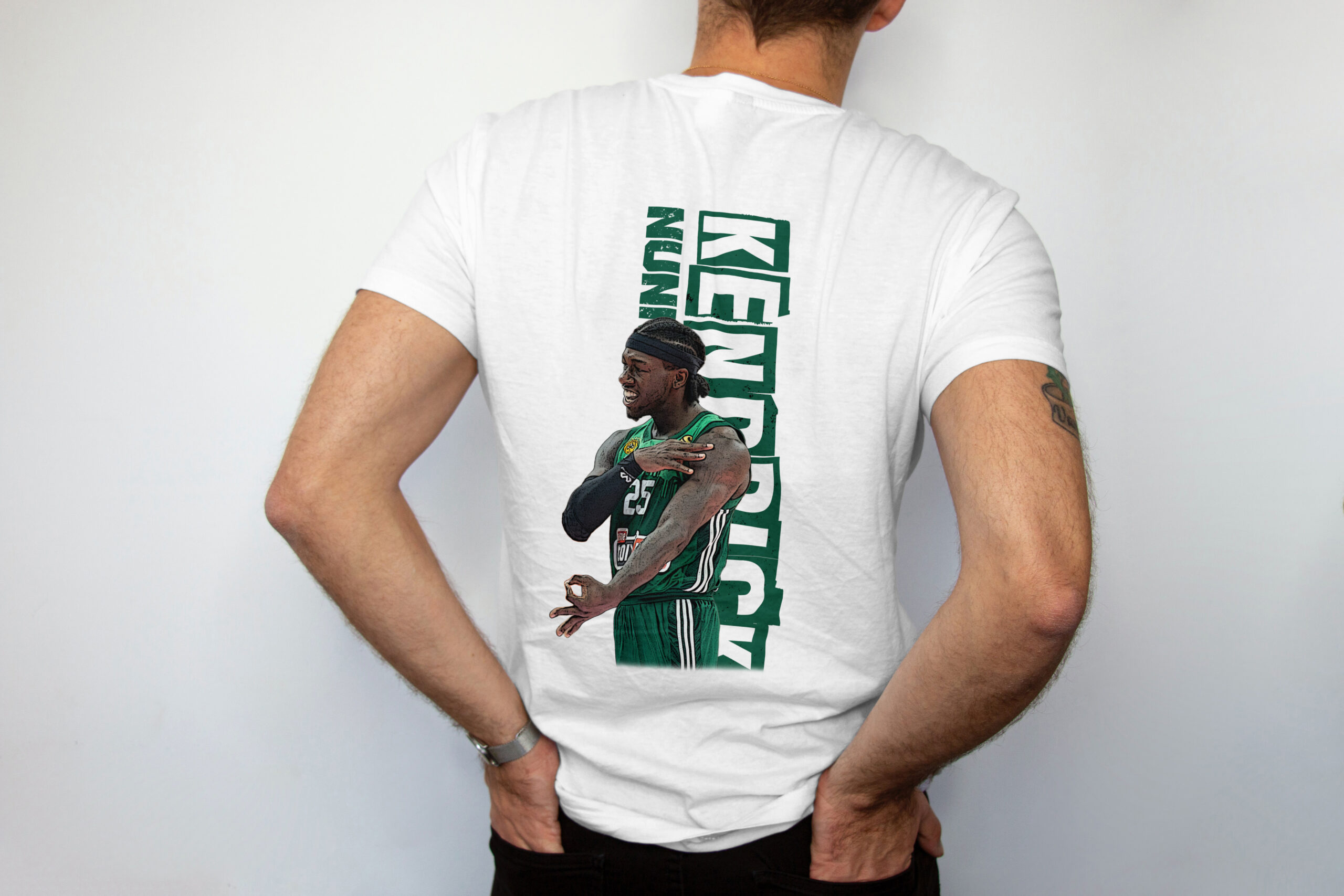 Λευκό T-Shirt «KN» - Unisex