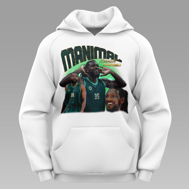 Φούτερ με σχέδιο «Manimal» - Μαύρο / Λευκό